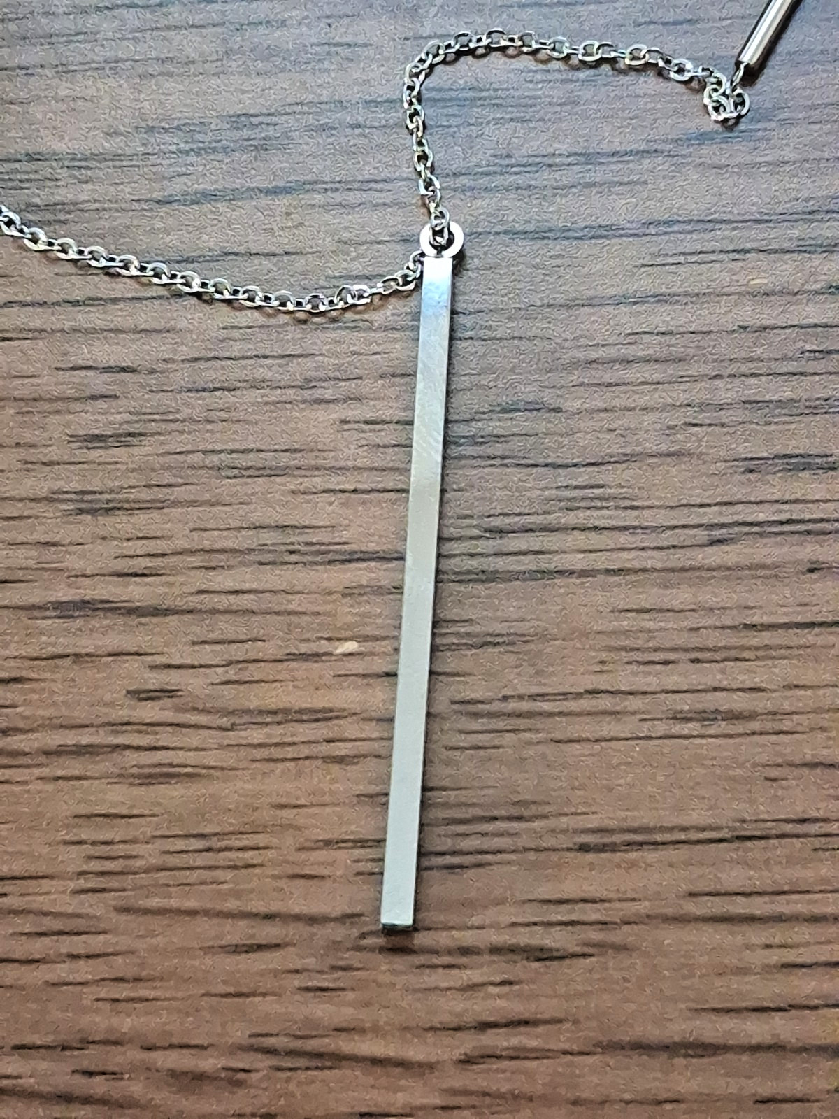 Adjustable 21-23″ Chisel Stainless Steel Multi Bar Y Drop Necklace