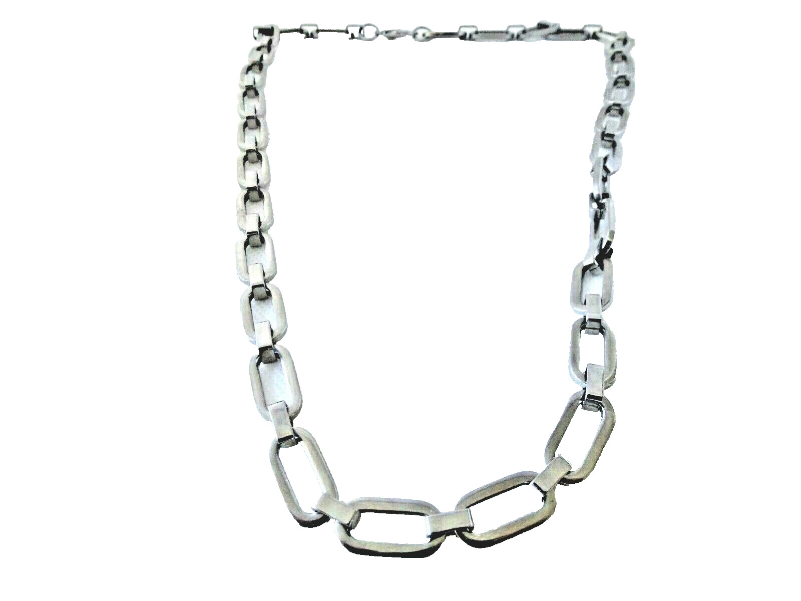 Men’s Solid Heavy Polished Stainless Steel Link Chain 28 Inch