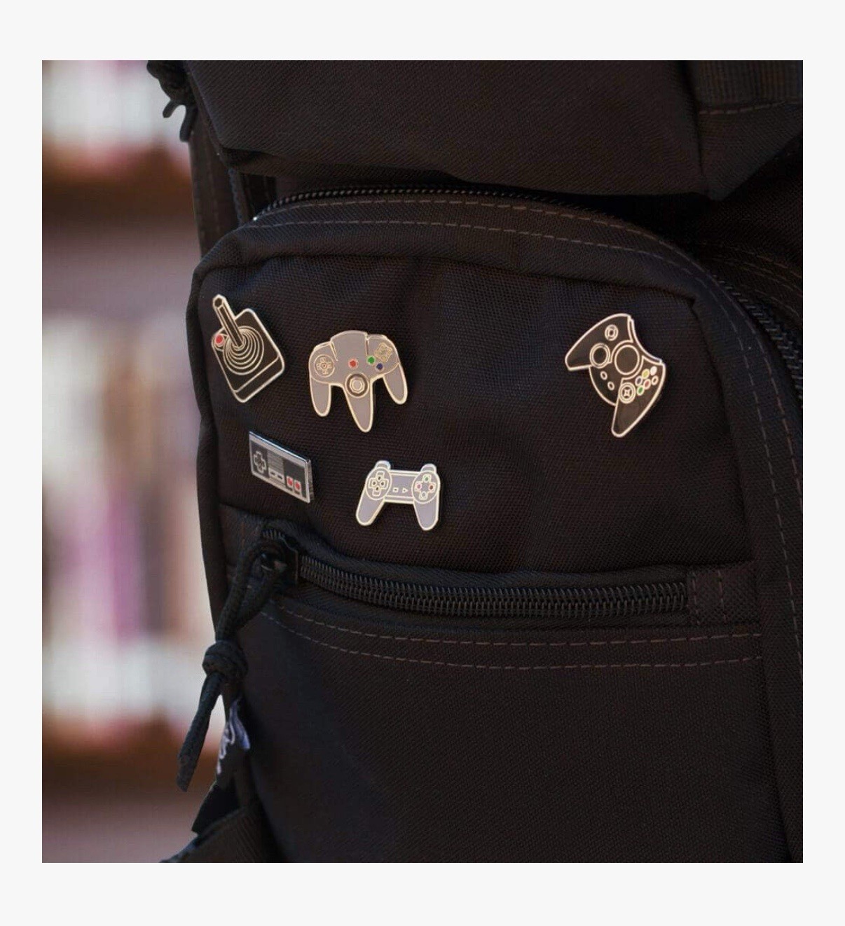 PinMart’s Retro Video Gaming Controller Enamel Lapel Pin Set