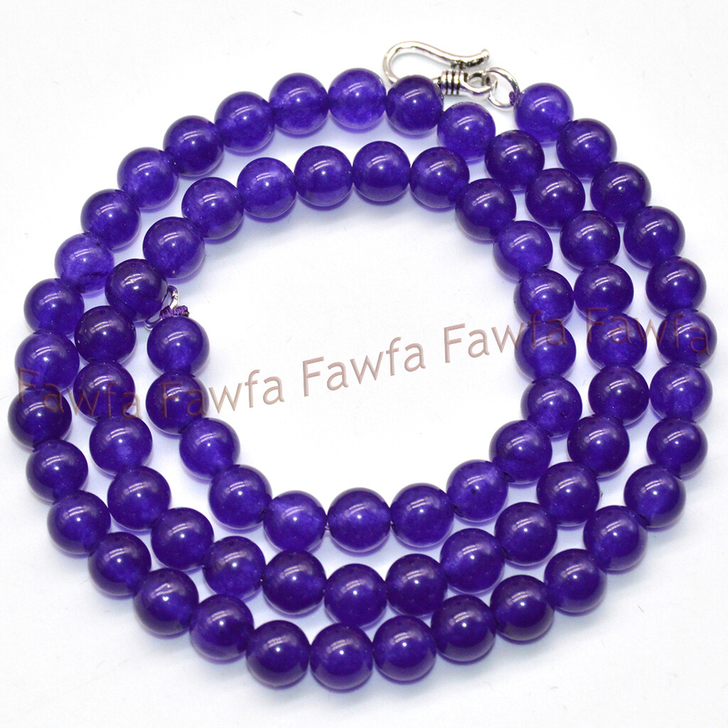 Natural 4mm jasper opal agate quartz amethyst crystal gemstone beaded Necklace