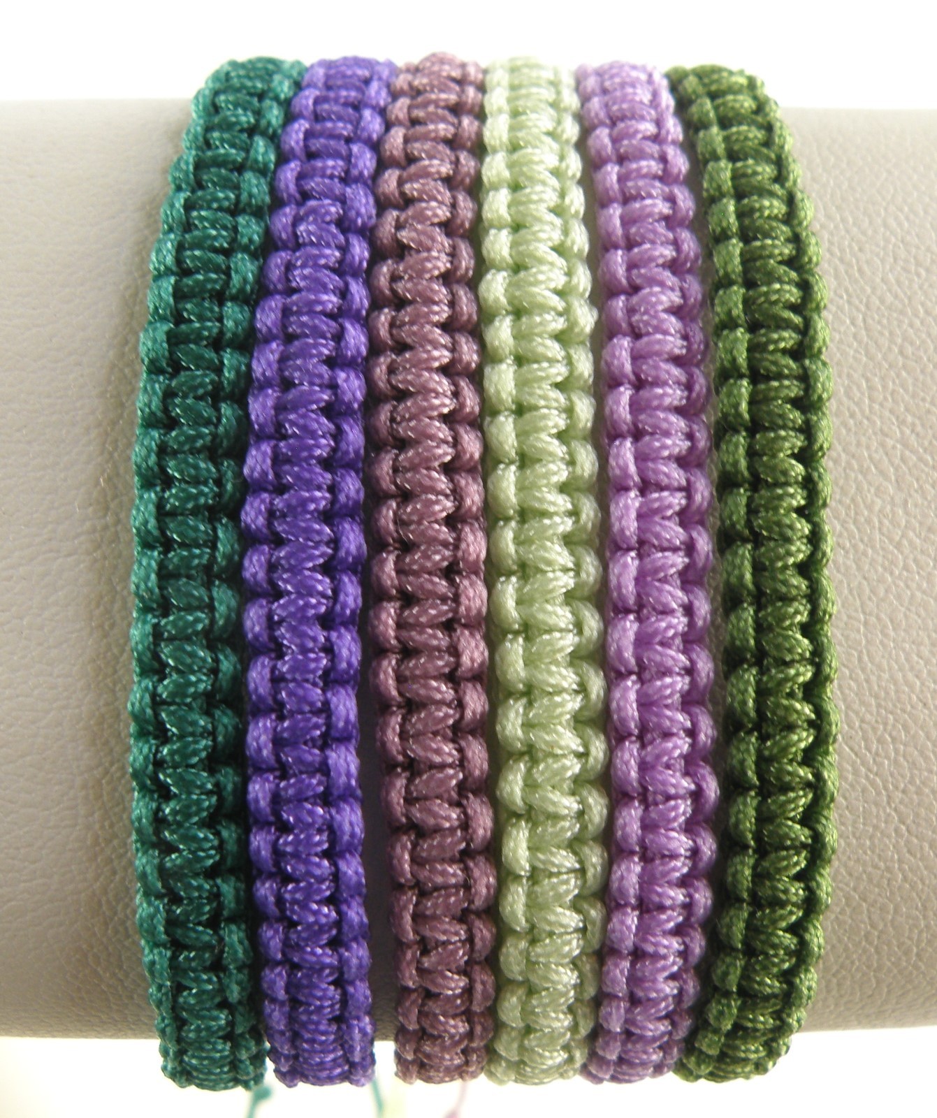 Handcrafted Cord Bracelet Adjustable Macrame Art Unisex Assorted Colors