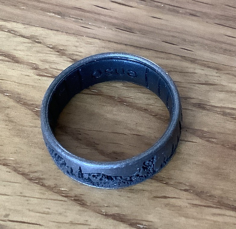 Enso Etched Silicone Ring – Grizzly Trail