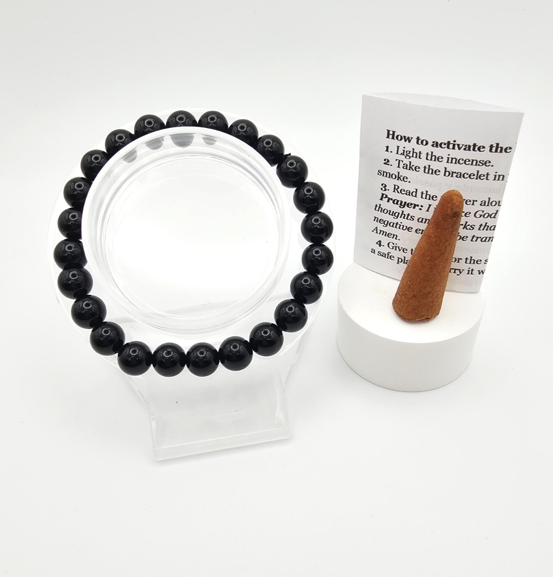Pulsera Cuarzo Turmalina – Tourmaline Quartz Bracelet Aleja energias negativas