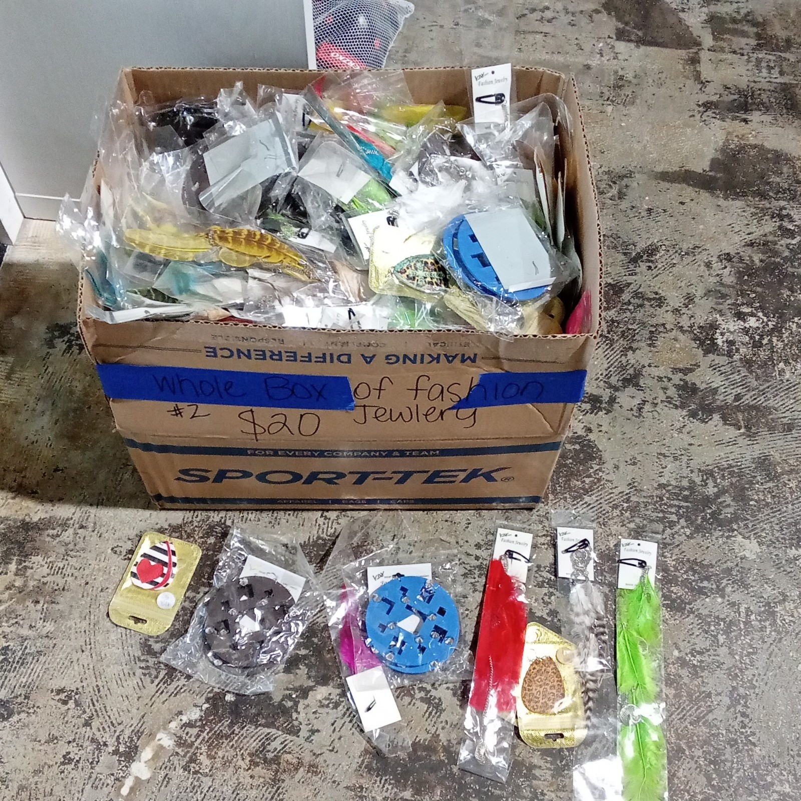 Mixed Lot Of Assorted Earrings, Assorted Colors, Assorted Types Bulk Box Lot
