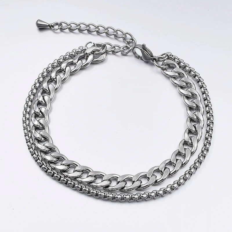 Stainless Steel Anklet Women Men Beach Foot Chain Ankle Bracelet Summer Jewelry