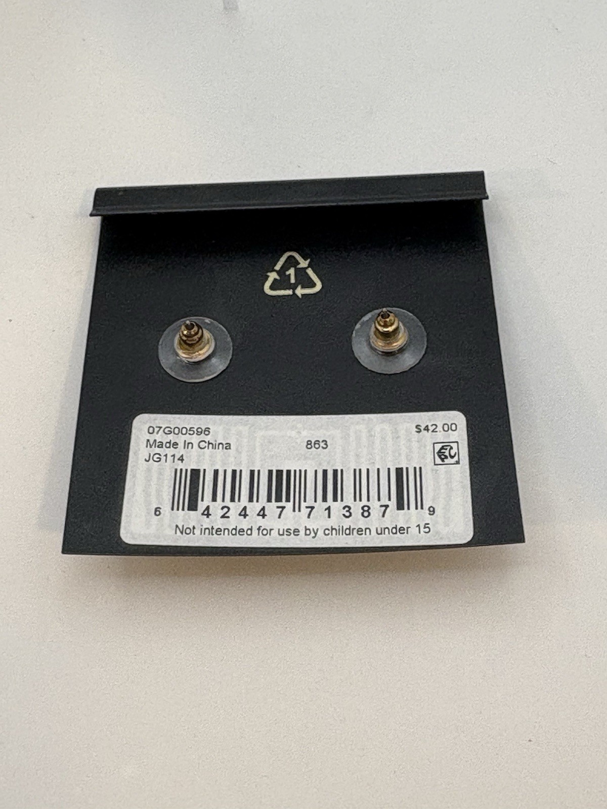 Givenchy Crystal Stud Earrings Gold Tone Pink Blue Green Rhinestone NWT Card