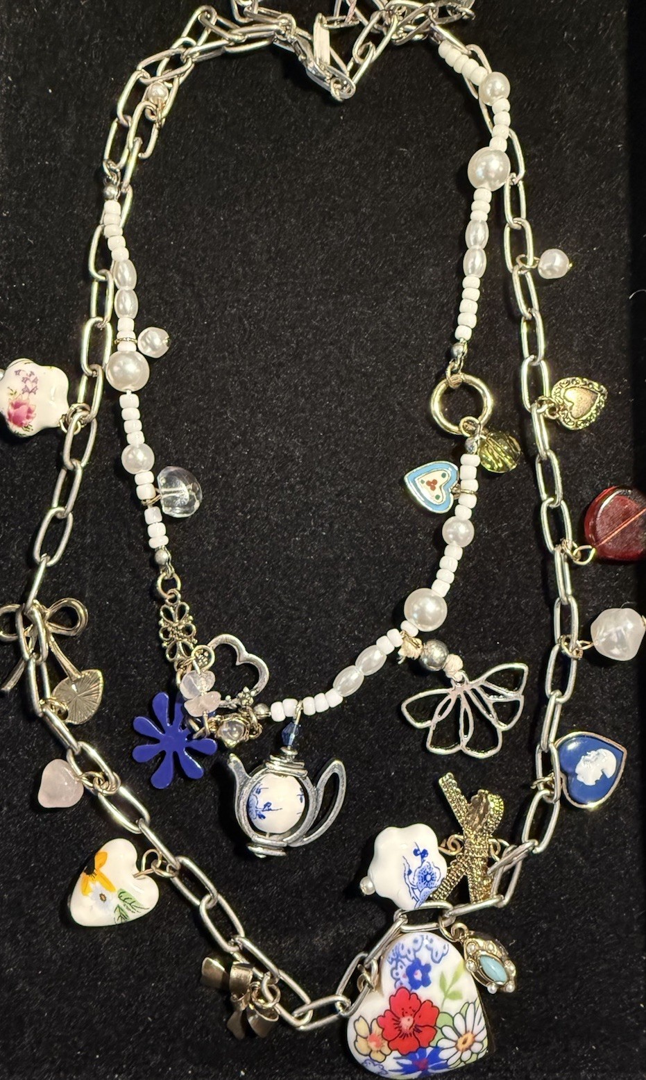 Free People Coquette Candy Maximillion Charm Necklace New Without Tags 🍬