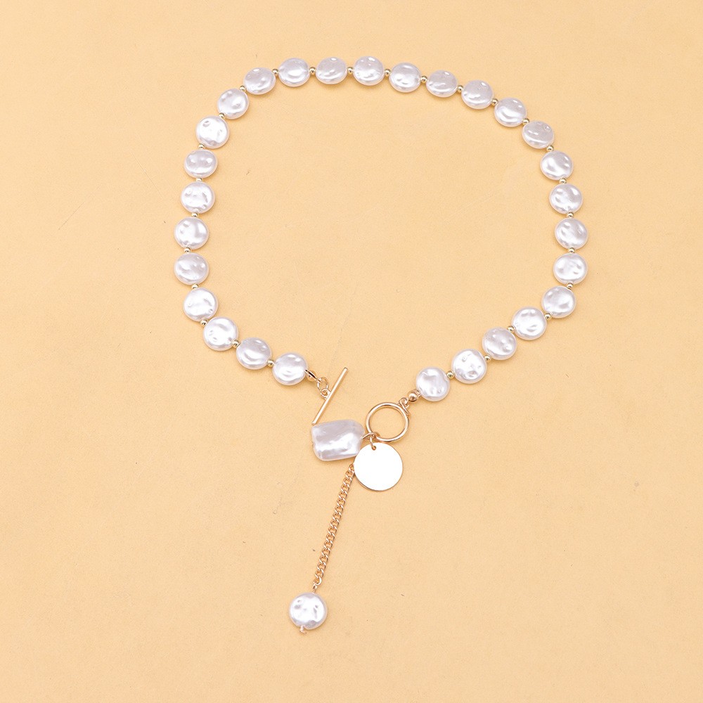 Pearl necklace jewelry – Baroque pearl necklace for women