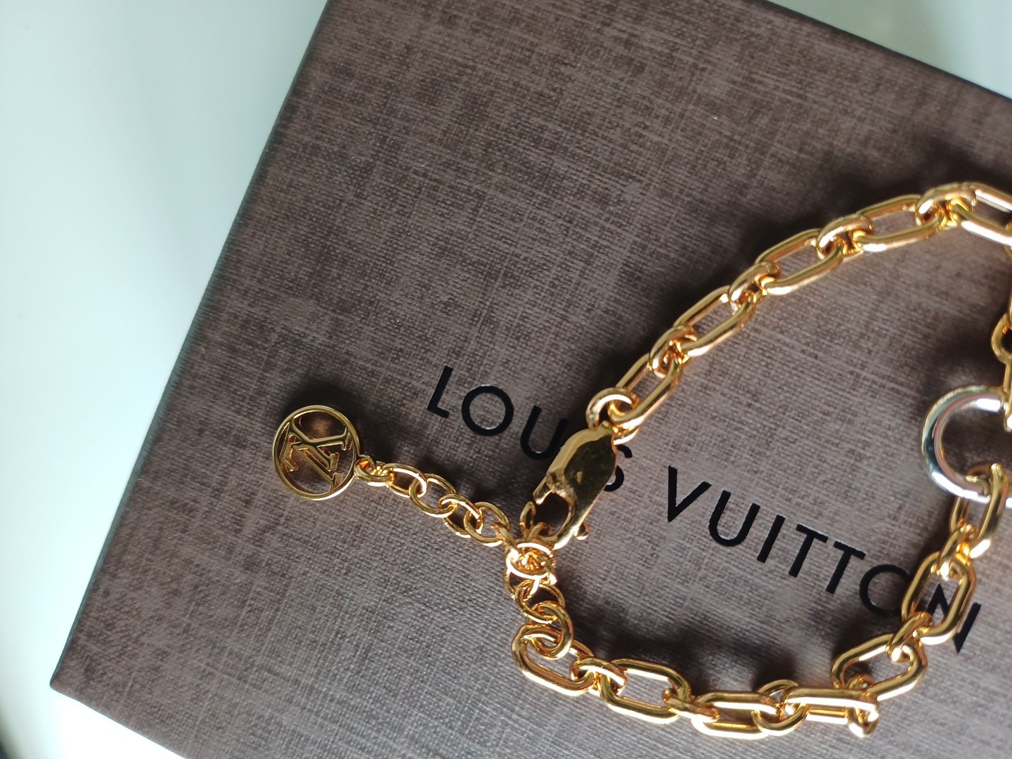 LOUIS VUITTON PADLOCK BRACELET 18CM, TWO TONE TONE – NEW-AUTHENTIC