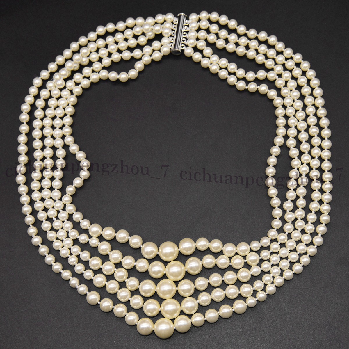 Fashion Jewelry 8/10mm Gemstone Round Beads Tortoise Pendant Necklace 18”