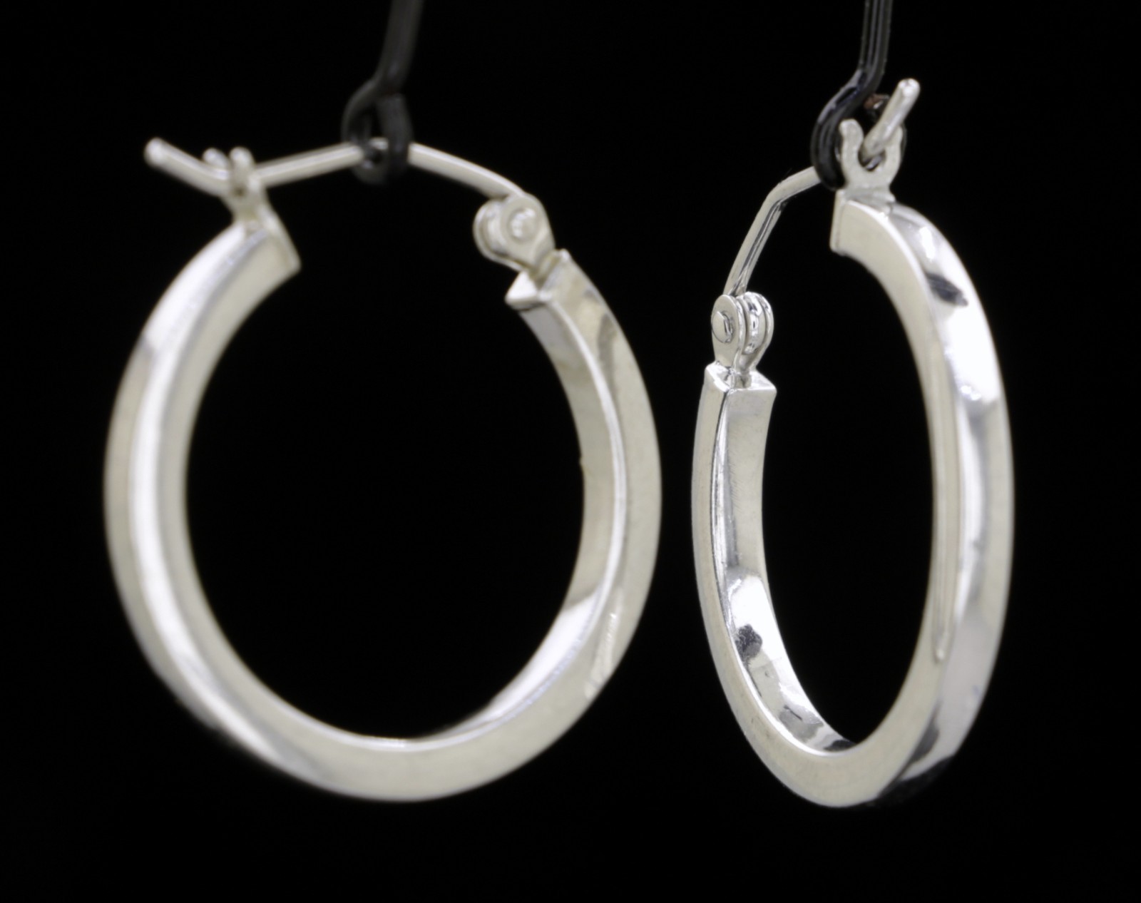 925 St. Silver Hoop Earring D-20mm 1.4gr #1736