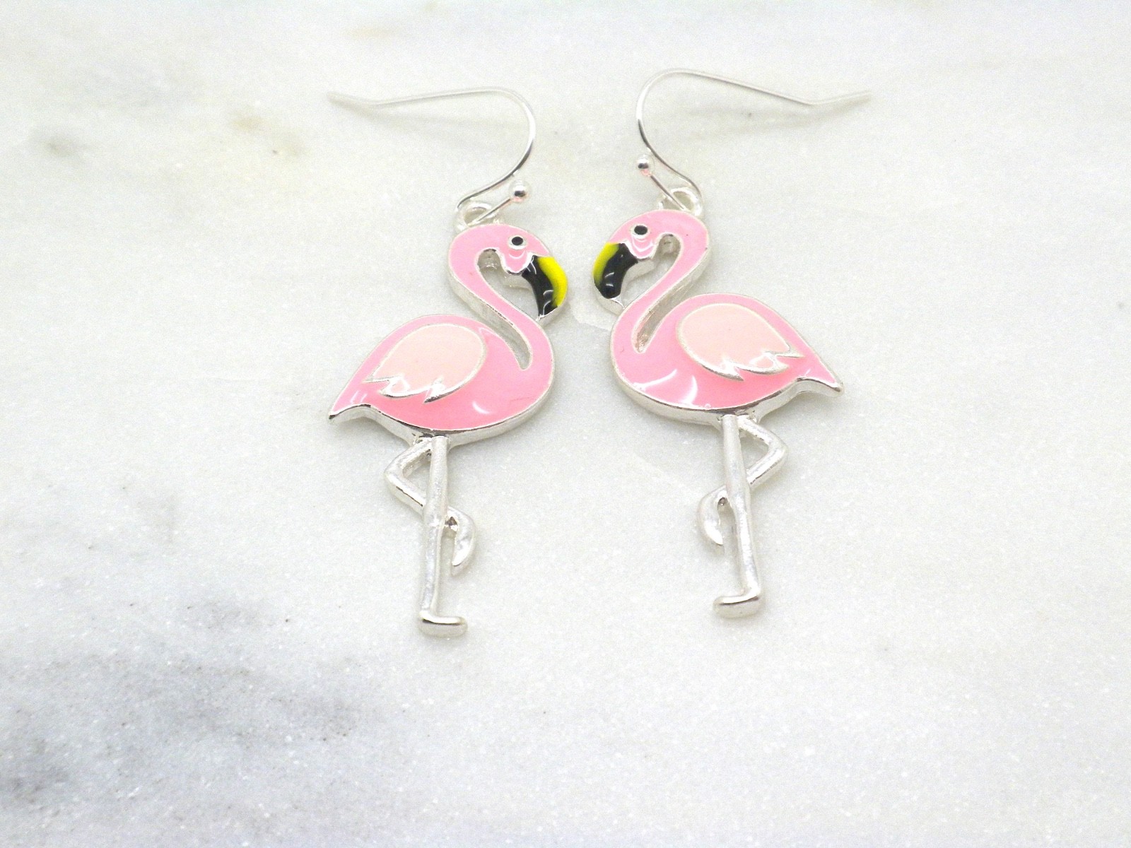 Pink Flamingo Earrings Women Dangle Light Weight