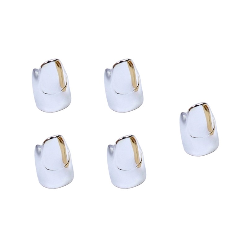 5 Pack Multifuntional Nail Rings Easy to Wear Manicure Jewelry Finger Tip Rings