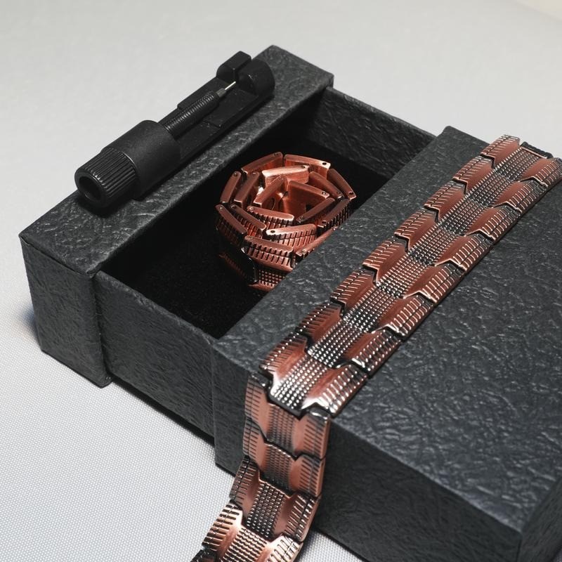 GMOX 99% Man Copper Bracelet Healing Bracelet.Unisex,Hand Made High Gauge Copper