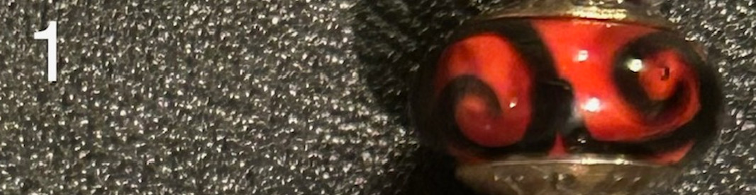 True Beadz-Red and Black, Bead of Choice-fits all brands-Buy 5, get 6th free