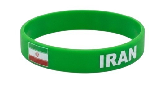 Bundle & Save Pcs Of (2) Iran National Flag Silicone Wristband – Premium Sports