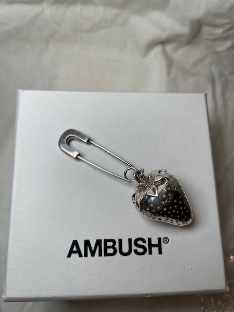 Ambush Silver Strawberry Charm Earring 925 Sterling Silver