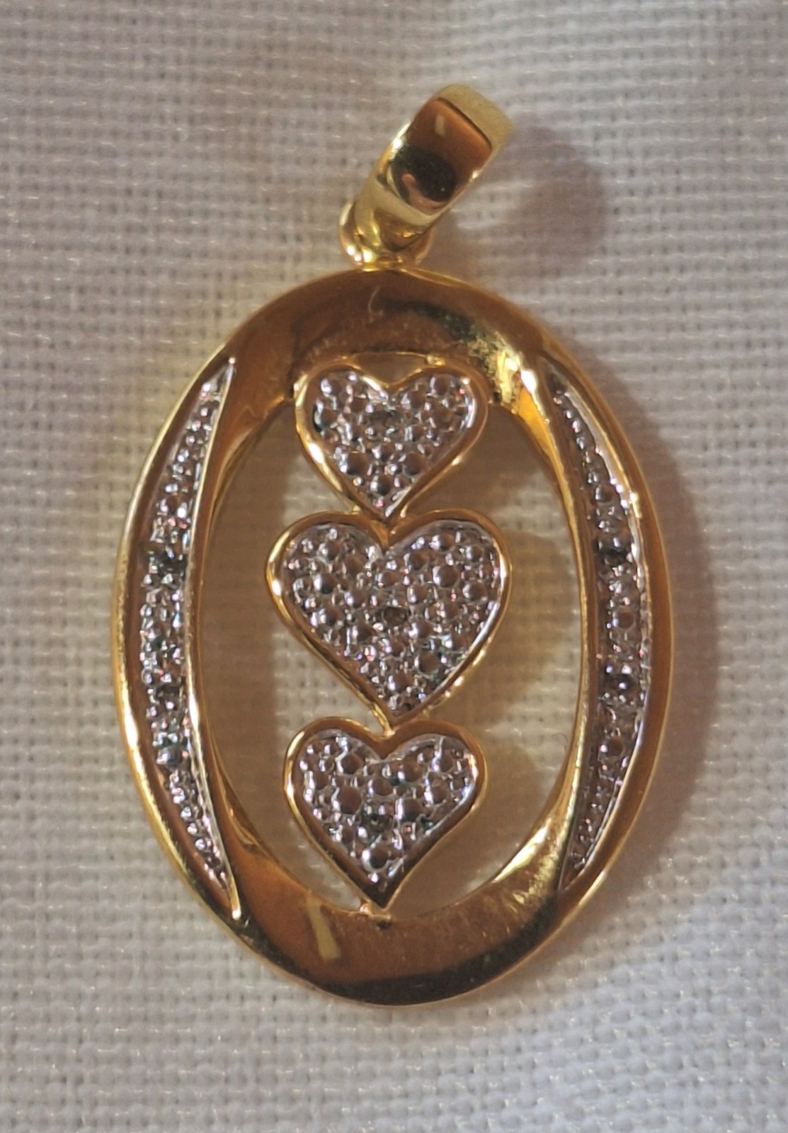 Vintage Danbury “My Daughter I Love You” 14k Gold Plated Charm/pendant
