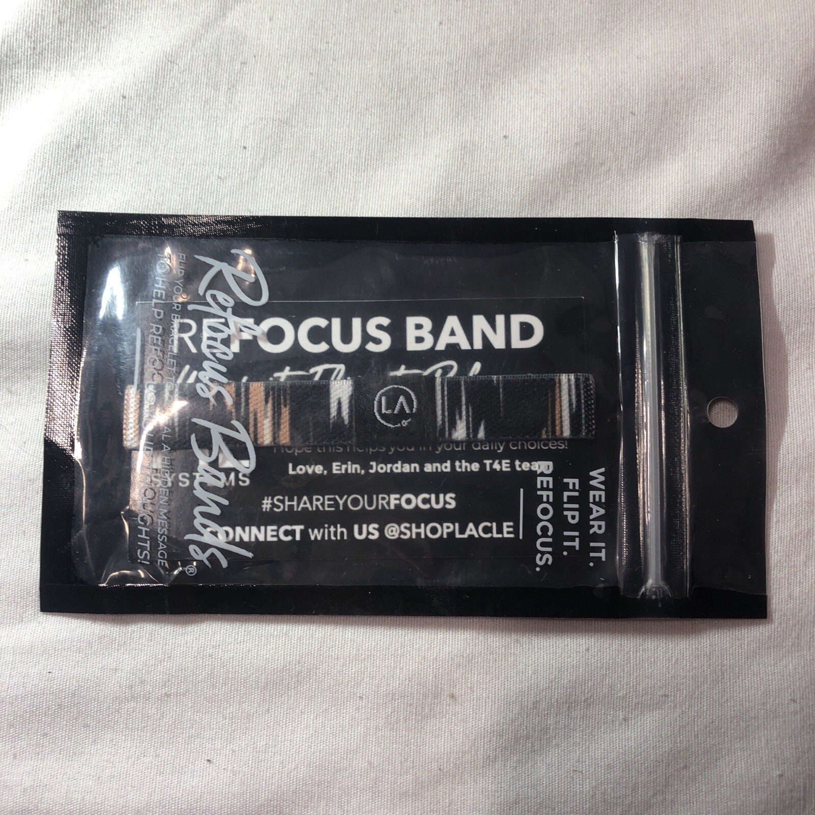 Refocus Bands REFOCUS Band, “Wear it. Flip It. Refocus.” Black White Brown T4E