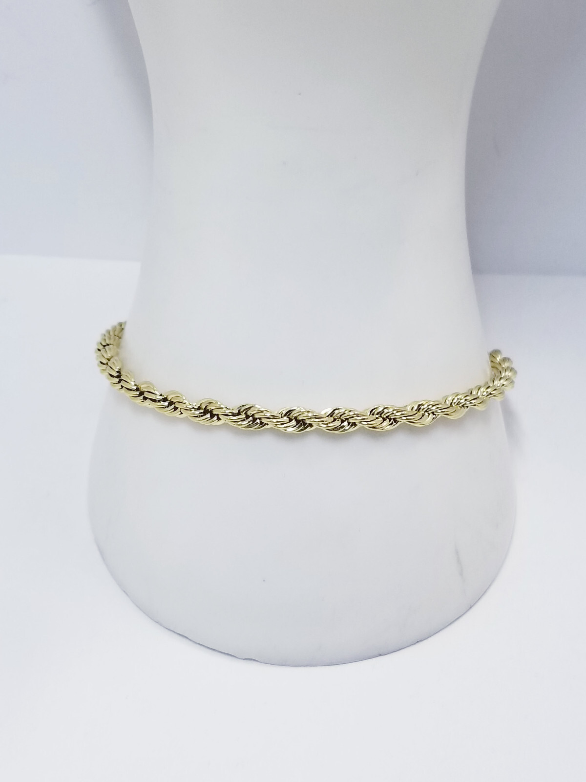 GLD Shop Rope Bracelet in Yellow Gold Tone – 4mm/7″
