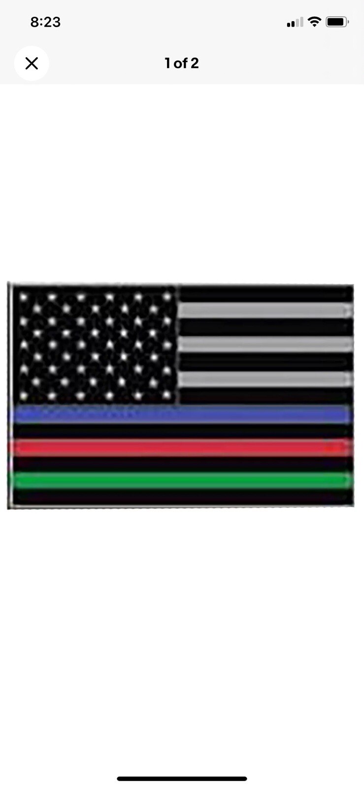 USA Thin Blue Red Green Line Bike Motorcycle Hat Cap Lapel Pin HP6156