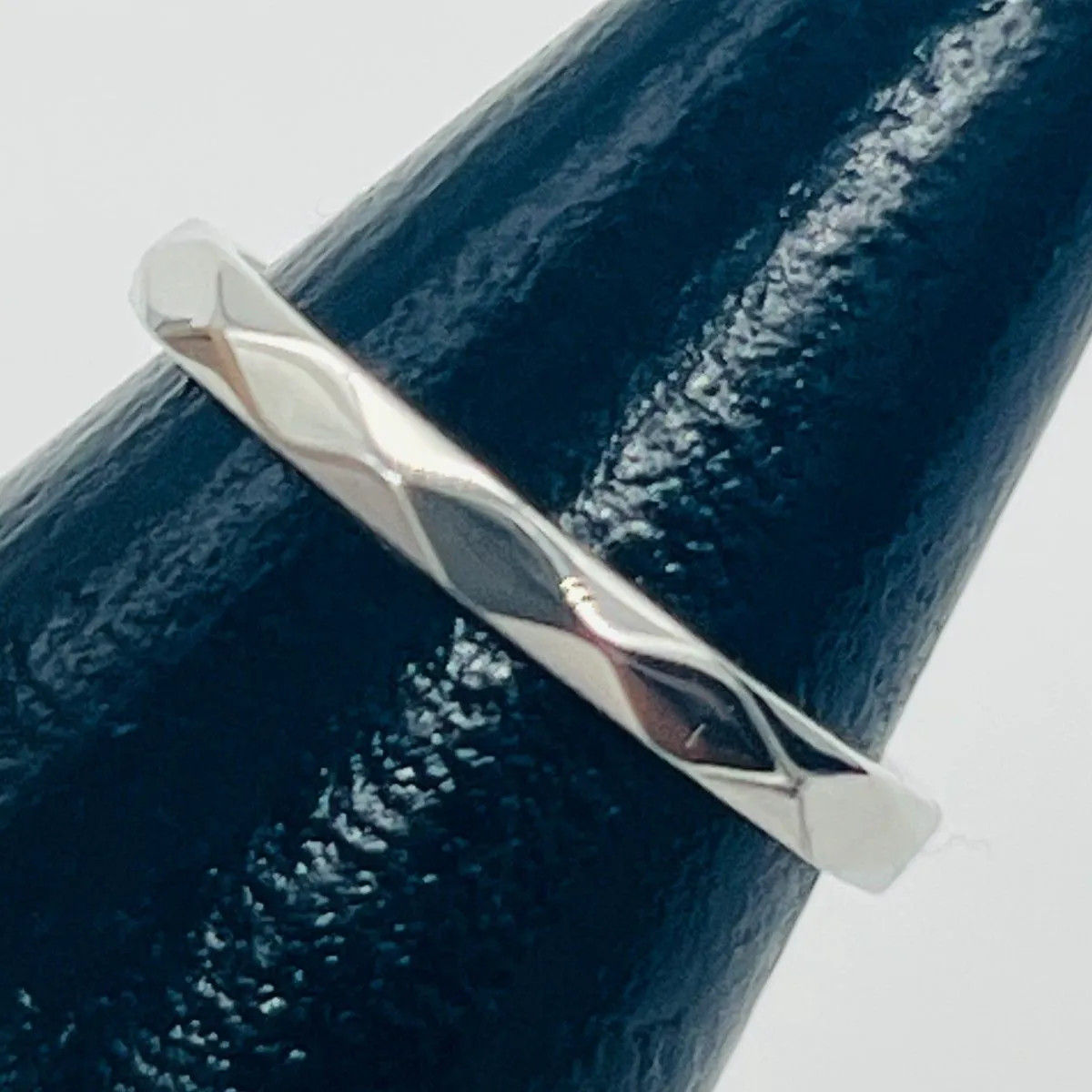Boucheron Facet Ring Pt950 Platinum Silver Approx. US Size 3.25 (JP 5)