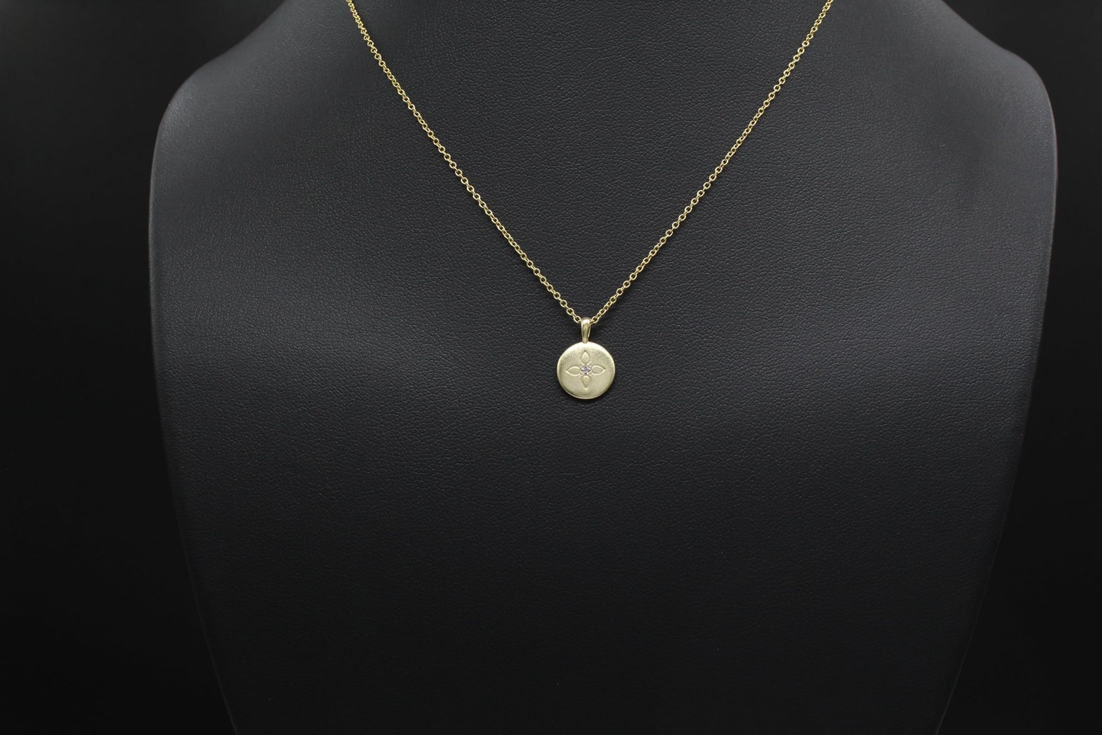 Gold Lotus Crystal Disc Necklace – Handpicked Daughter Gift