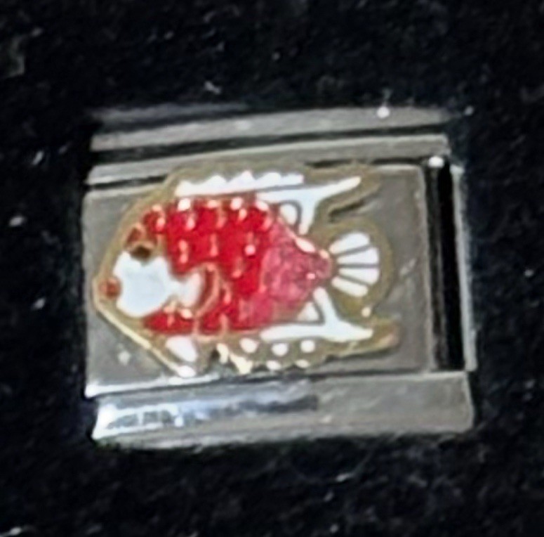 Rare Fish Wholesale Italian Charm Enamel Link 9MM K20