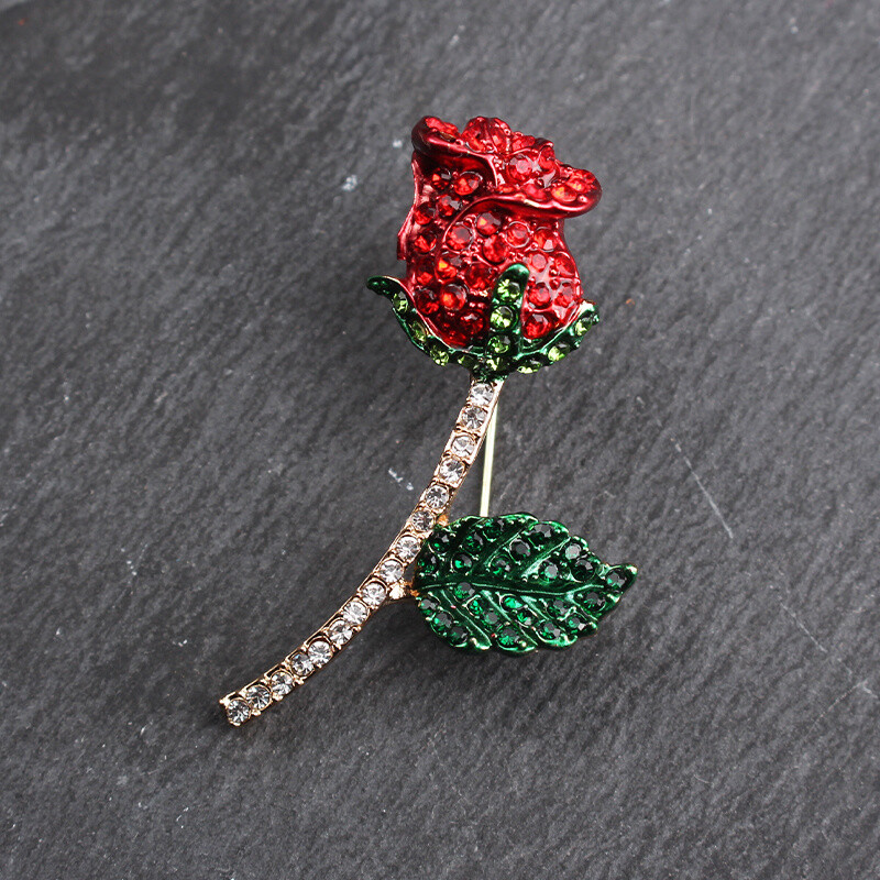 Retro High-end Literary Elegance Romantic Rose Brooch