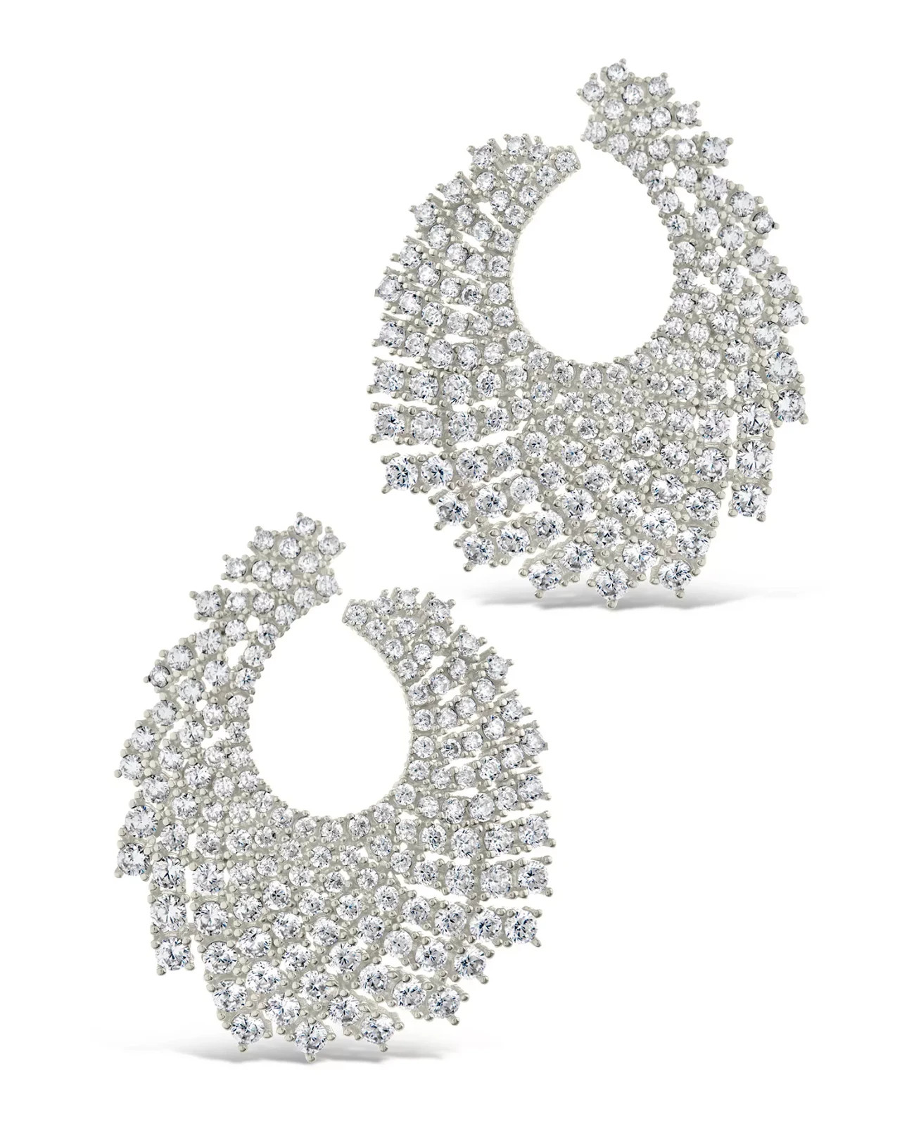 Sterling Forever Viola Cubic Zirconia Statement Stud Earrings – New