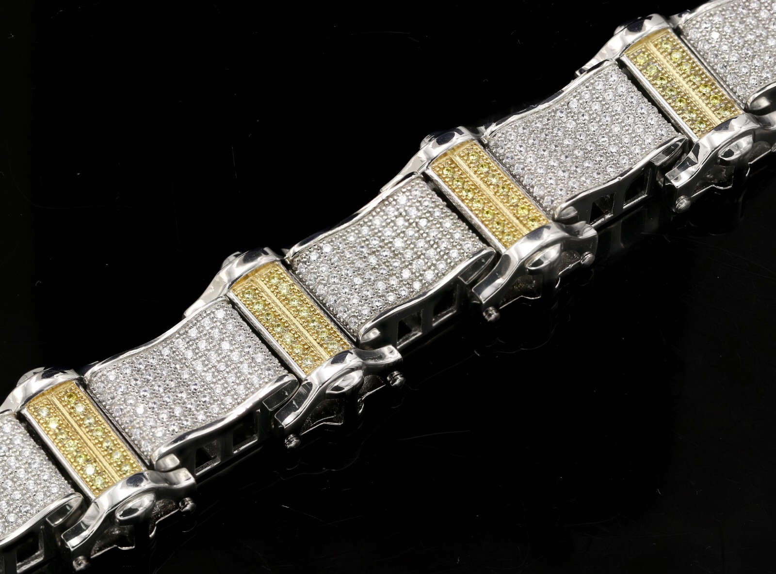 Stainless Steel 316 CZ Pave Bracelet No tarnish