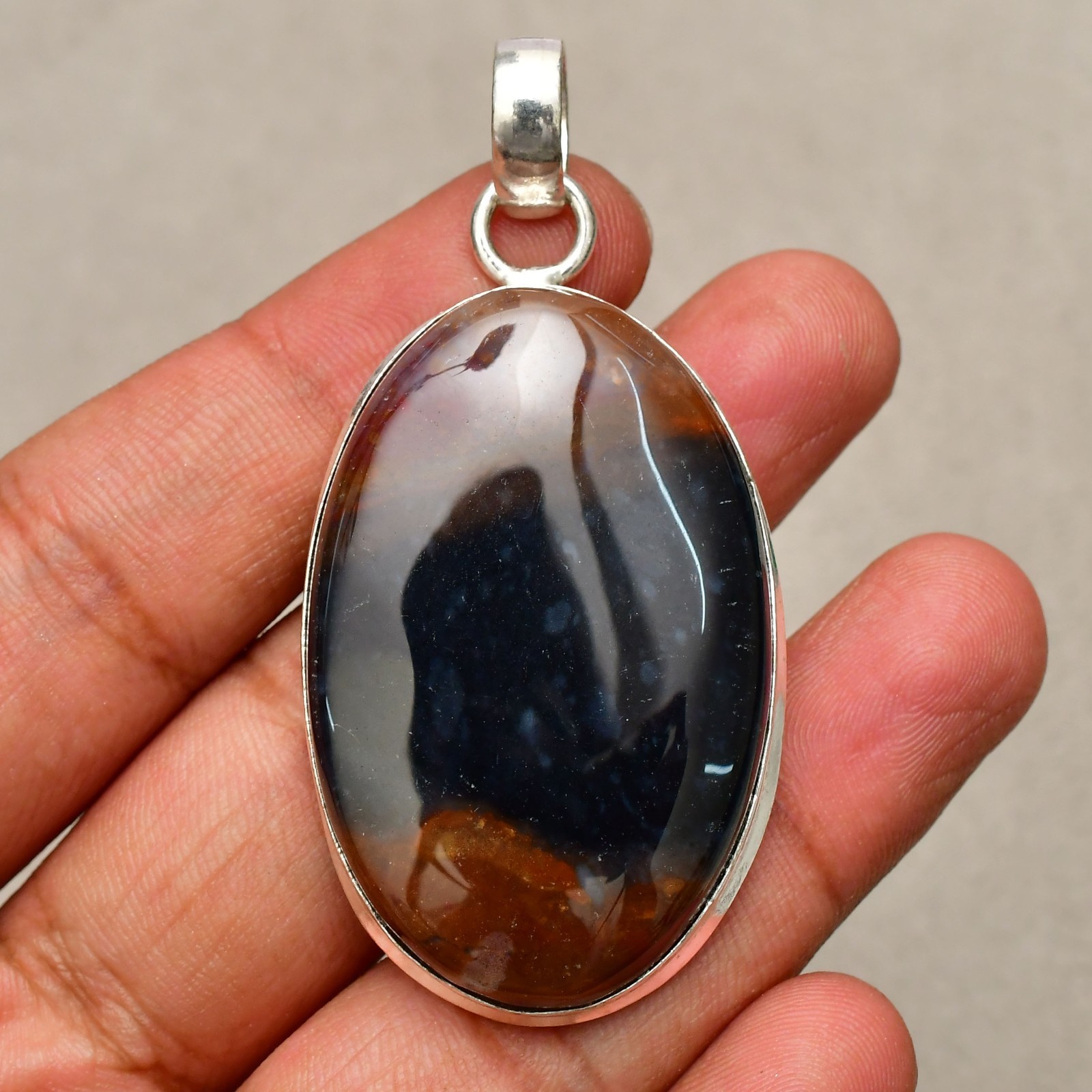 Sodalite Gemstone Handmade 925 Sterling Silver Jewelry Pendant 2.28″