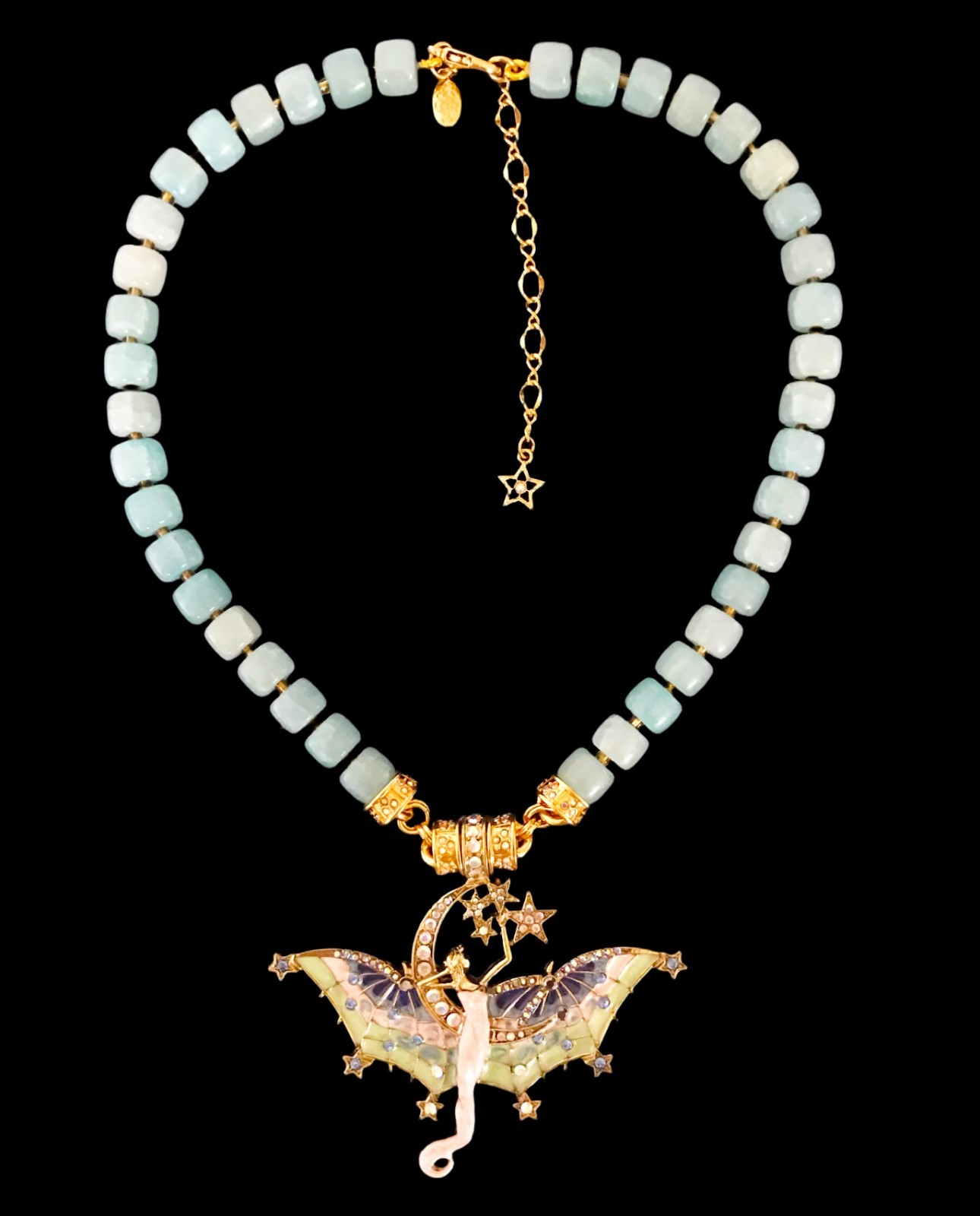 Kirks Folly Fairy Goddess Moon & Stars Magnetic Enhancer Necklace
