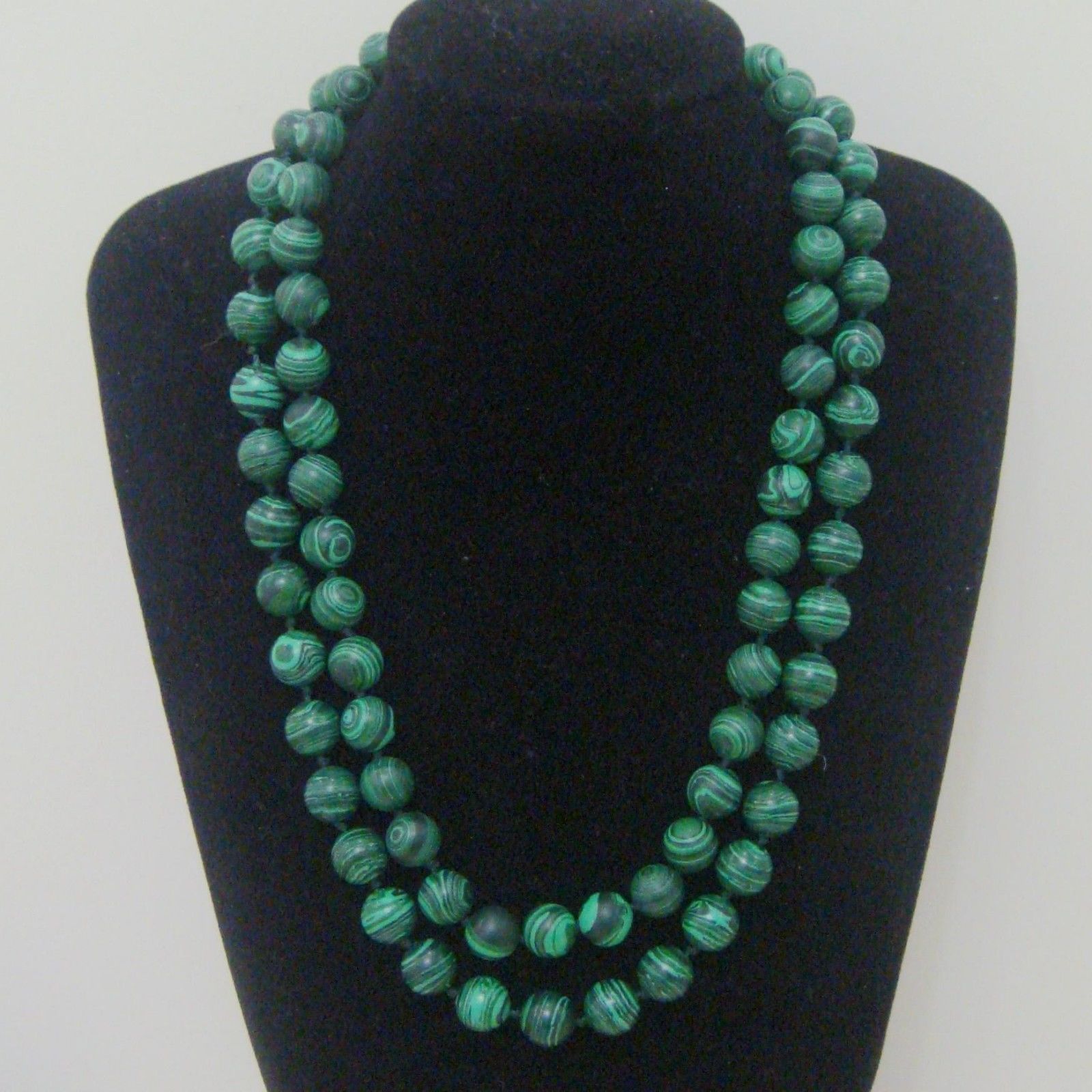 8MM 10mm 12mm Green Malachite Gemstone Round Beads Necklace 18-36” AAA