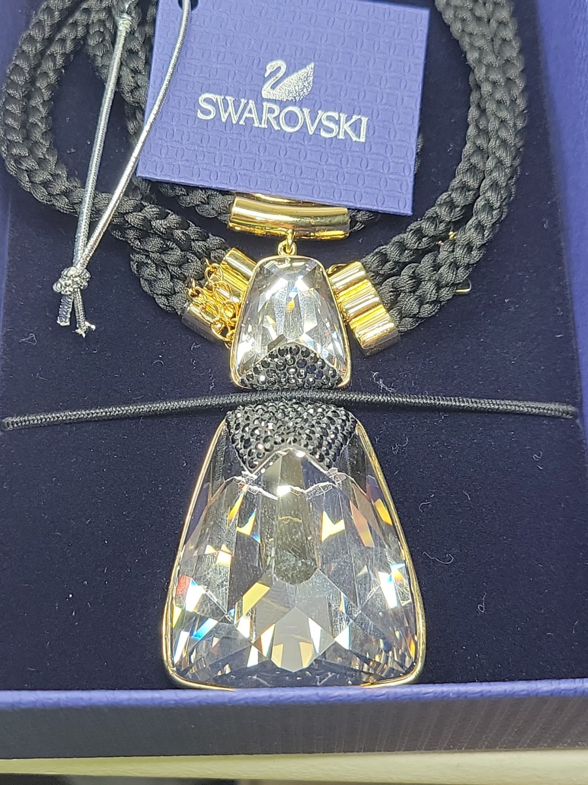 OG Box Large 2″+ Swarovski Crystal Pendant Necklace # 5037546