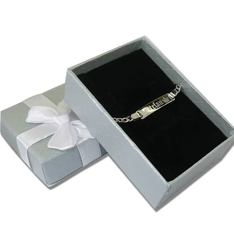 Personalized Gold Bar Bracelet Roman Numeral/Name Bar for Men and Women