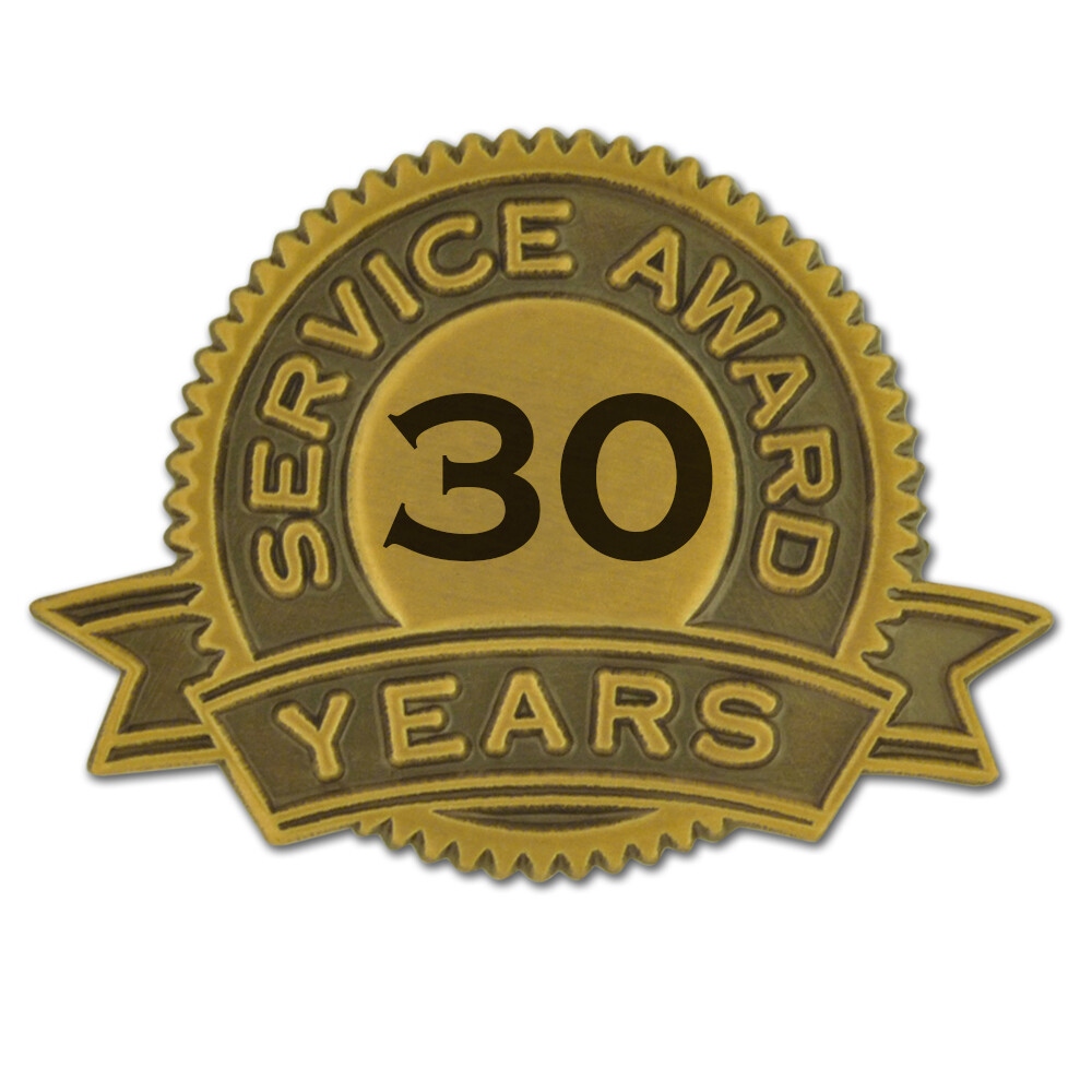 PinMart’s 30 Years of Service Award Lapel Pin