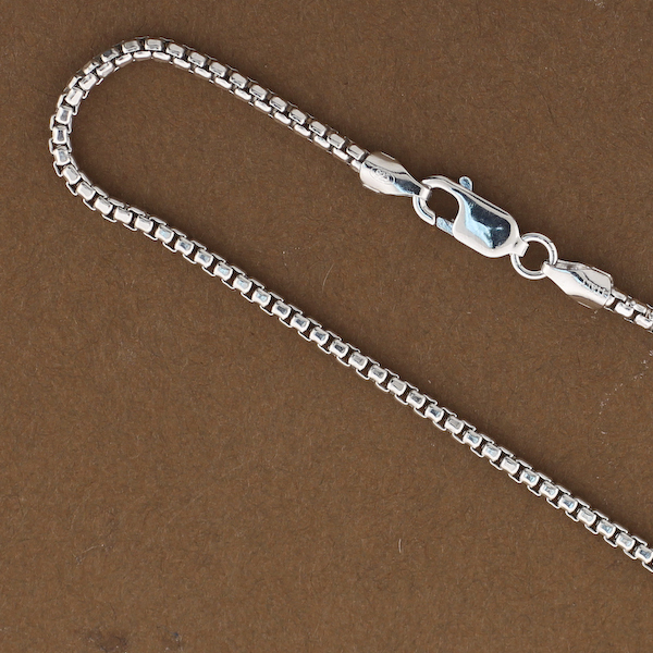 2mm 925 Sterling Silver Round Box Chains Wholesale Chains 16″,18″,20″,22″,24″,30