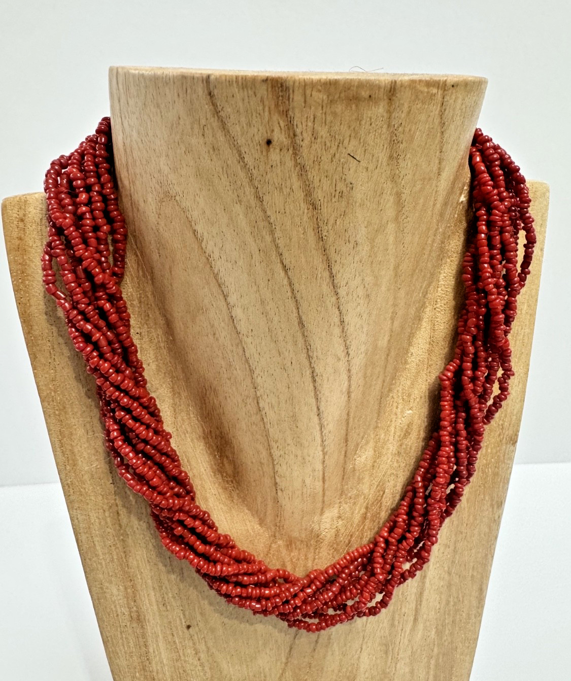 SILPADA N0875 10 Strand Hand Beaded Coral Necklace