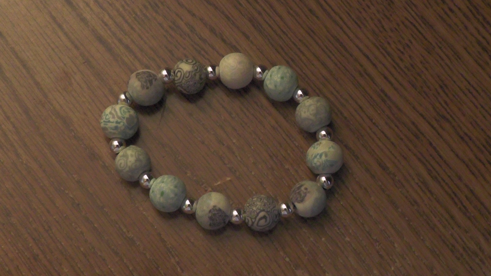 UNISEX FLEXIBLE HANDCRAFTED CLAY COLORED BRACELET