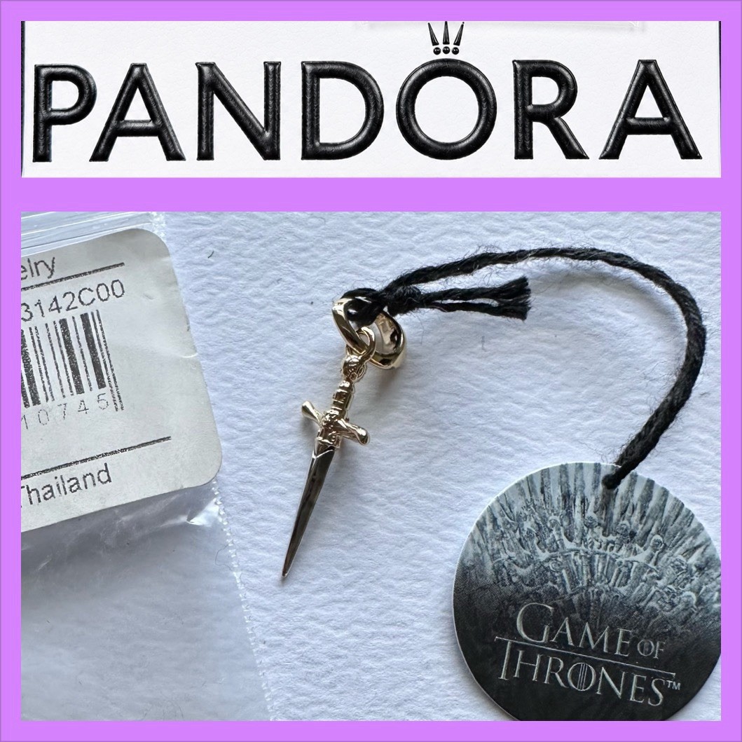 Pandora Game of Thrones Needle Dangle Charm #763142C00 * RETIRED * NEW *