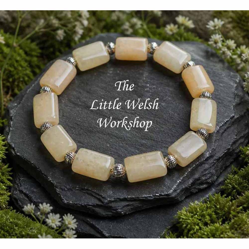 Calcite Stone Beaded Bracelet – Fit approx. 17.5cm