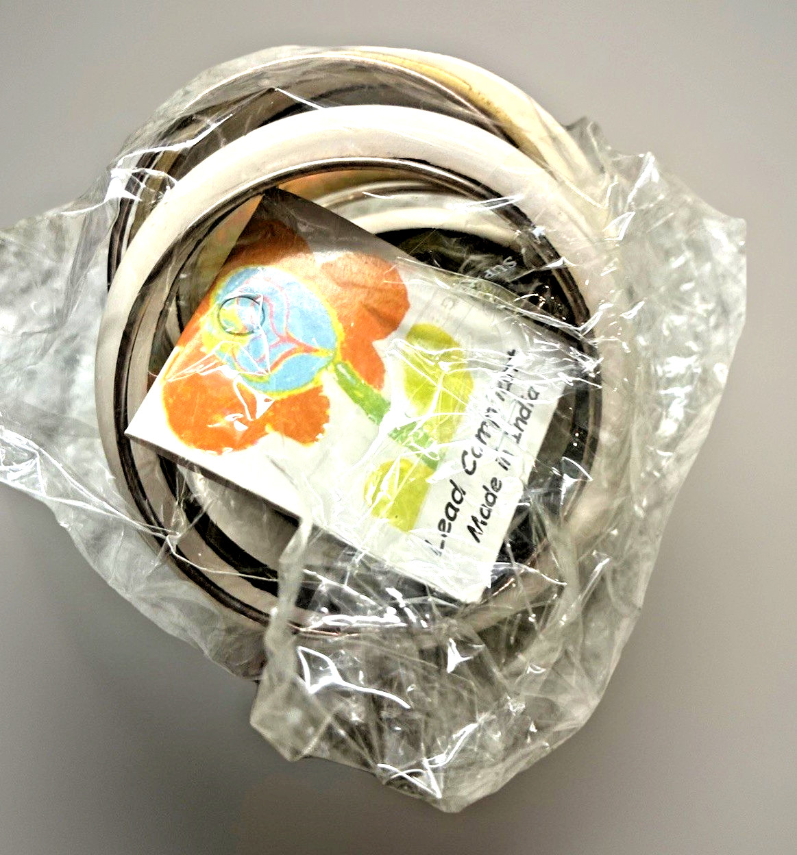 Antika Collection Bangle Bracelets Set of 11 Acrylic 9.5” India New Sealed