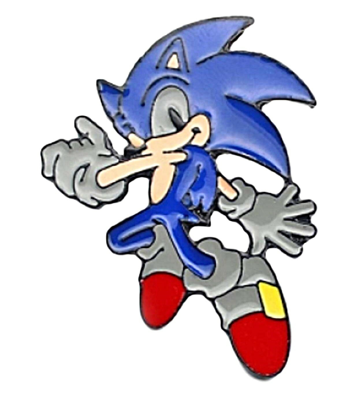 Sonic The Hedgehog Running 1 Inch Tall Metal Enamel Pin