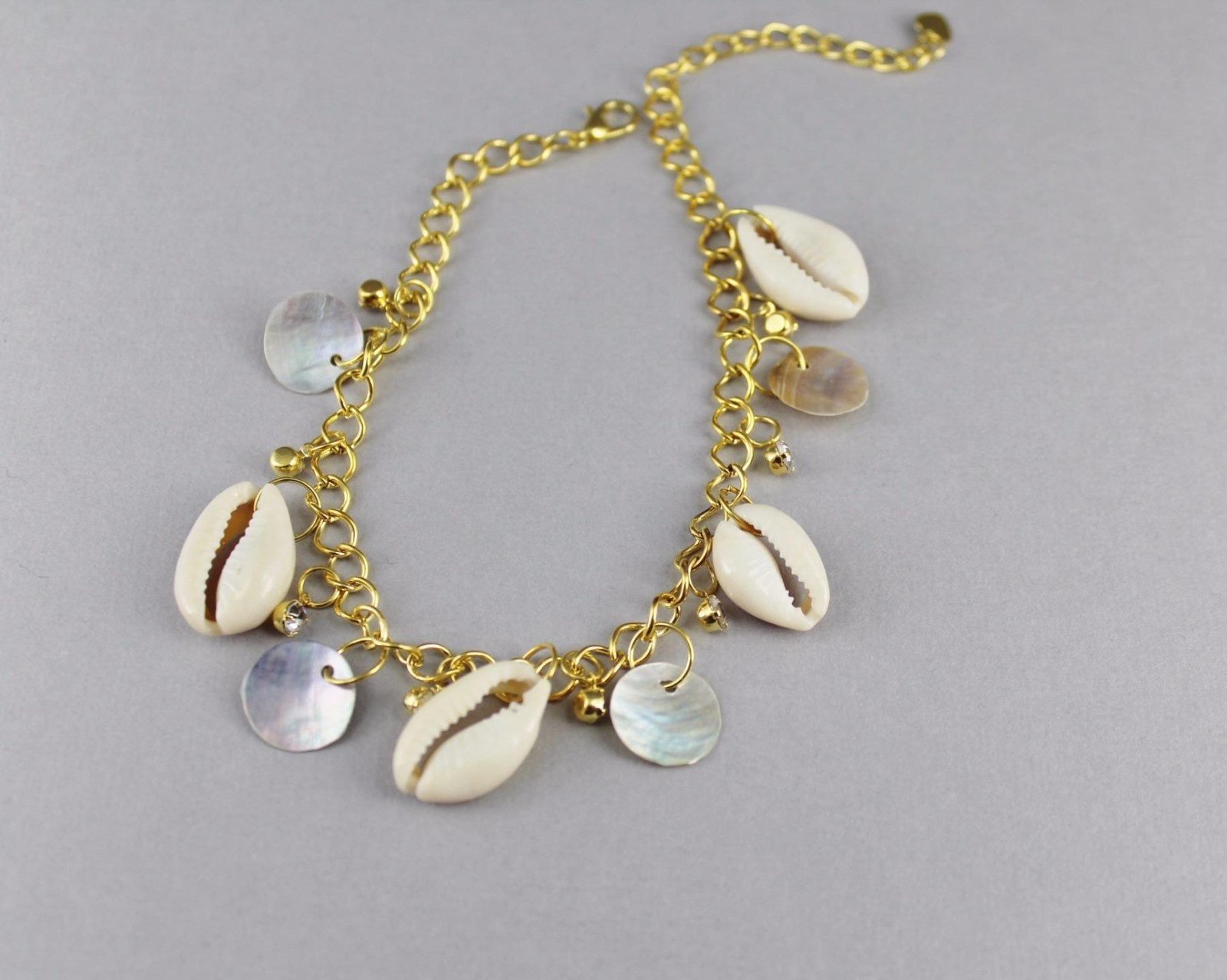 Gold Shell anklet seashell adjustable ankle bracelet 8 – 11 inches anklette