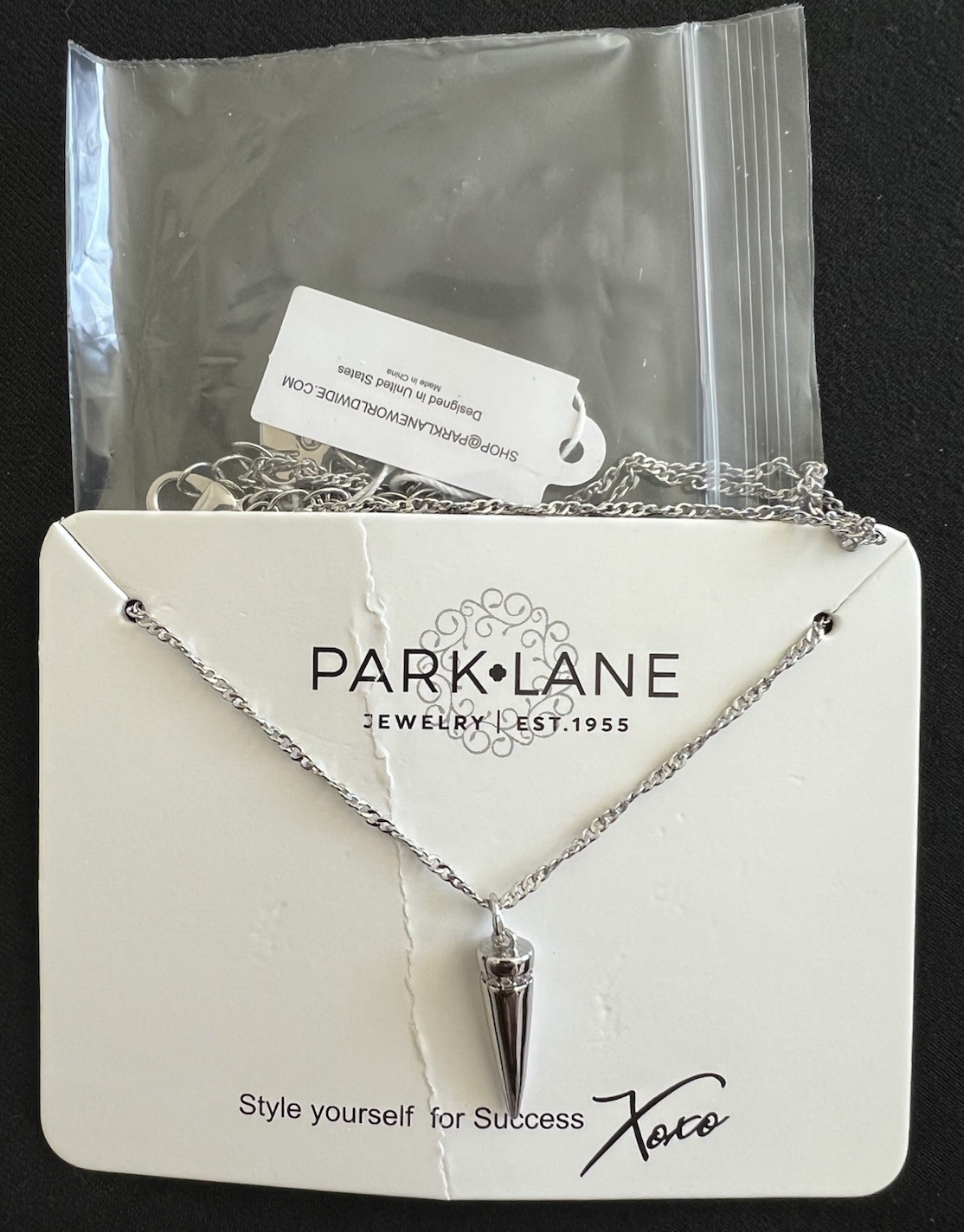 Park Lane Jewelry Tera Silver Tone Spike Pendant Necklace NWT