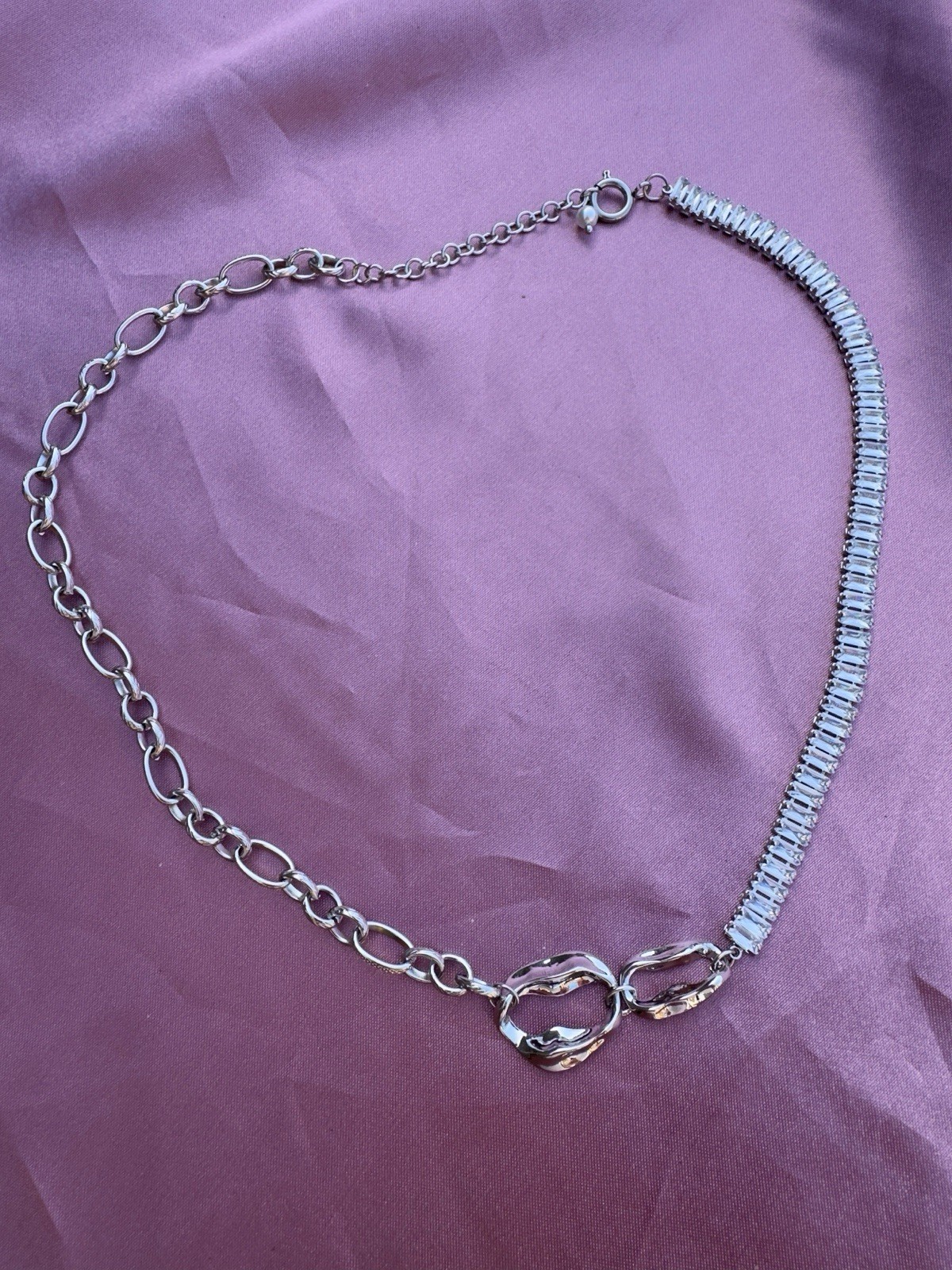 Titanium Steel Necklace With Irregular Design