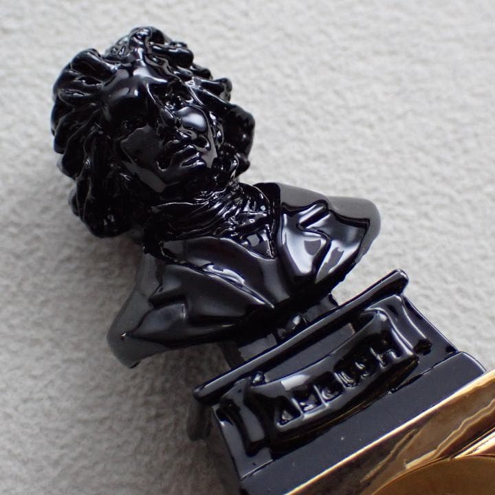 AMBUSH Beethoven Ring Black Gold Size 19.5 Pouch Included Used japan used