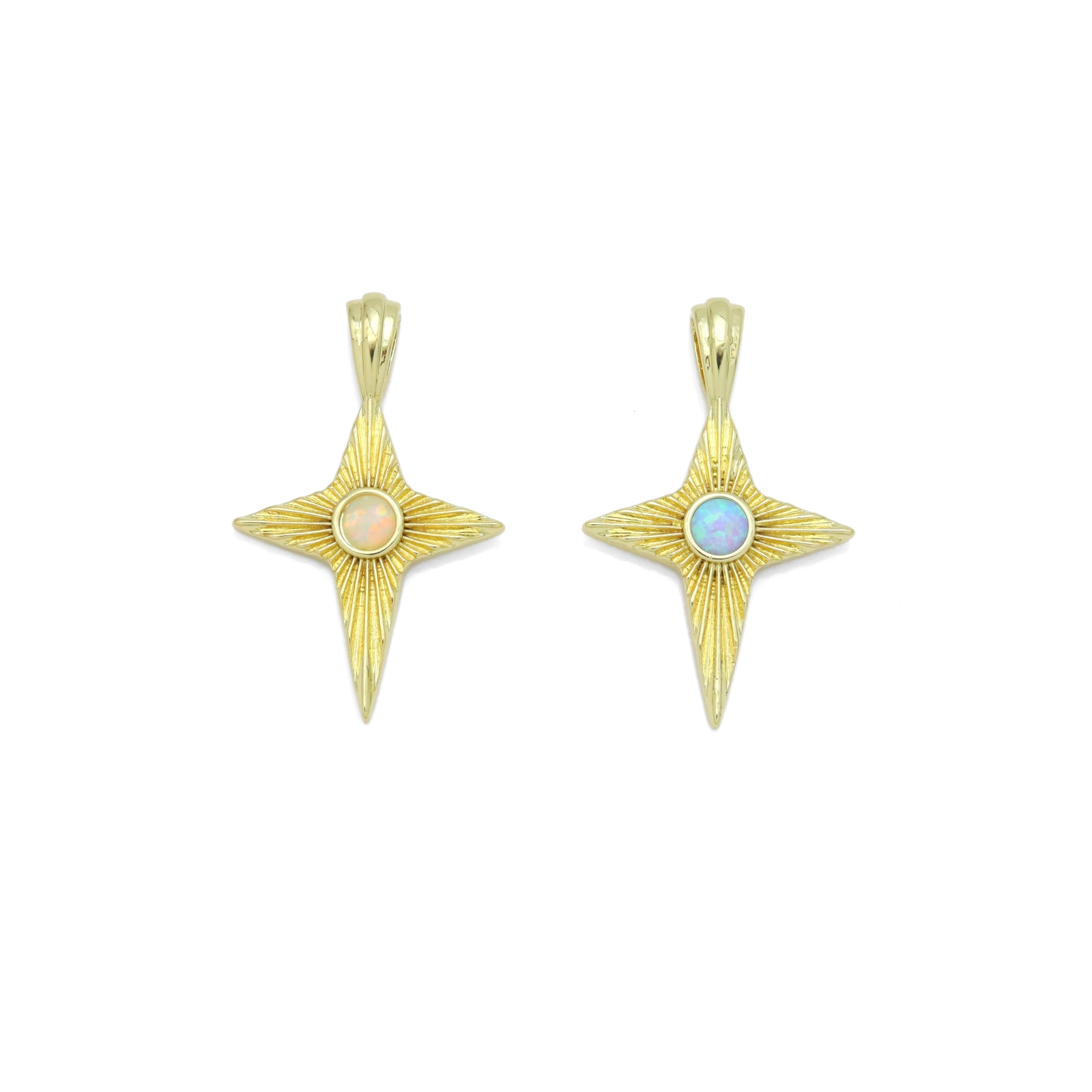 North Star Opal Center Charm Pendant, Sku#LX585
