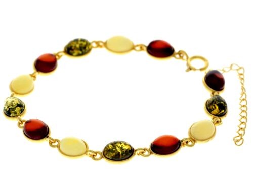 Classic 925 Sterling Silver Gold Plated with 22 Carat gold 19 cm + 4.5 cm Link B